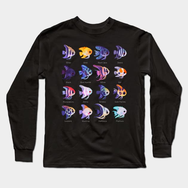 Angelfish! (Freshwater) Long Sleeve T-Shirt by pikaole